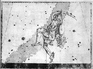A map of Perseus from the Uranometria, a sky atlas drawn 
by Johann Bayer in the mid-1600s based on Tycho Brahe's star catalogs.