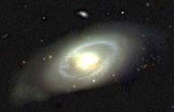 Two bright spiral galaxies seen by the SDSS