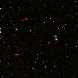 Part of the sky seen through the Sloan Digital Sky Survey telescope